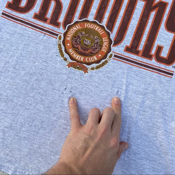 Vintage Cleveland browns nutmeg tee shirt - Picture 5 of 7